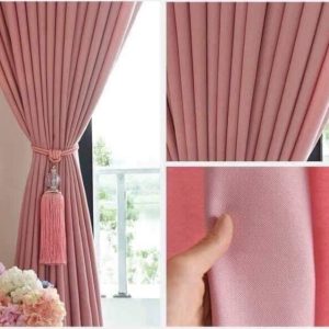 [HCM] RÈM VẢI BỐ MÀU HỒNG - RÈM CỬA ĐI CỬA SỔ 3MX2M6 CHỐNG NẮNG  80% ( cam kết hàng đúng như mẫu 100%) - Ảnh 6