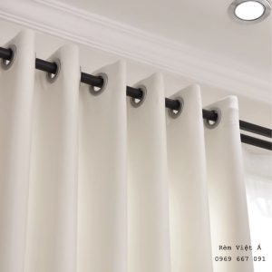 Rèm Vải Màu Trắng - Rèm Vải Cao Cấp,Trang Trí Phòng Khách,Phòng Ngủ,Rèm Màu Trắng Sang Trọng - Tinh Tế - Ảnh 5