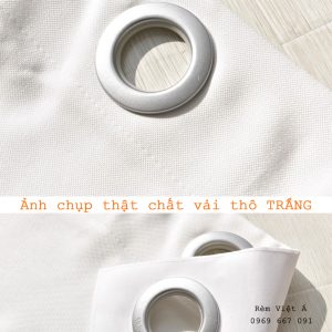 Rèm Vải Màu Trắng - Rèm Vải Cao Cấp,Trang Trí Phòng Khách,Phòng Ngủ,Rèm Màu Trắng Sang Trọng - Tinh Tế - Ảnh 7
