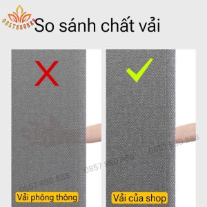 [ Rèm Nội Thất KB19 ] Rèm Vải thô dệt 5 lớp cản nắng, rèm cửa màu vàng be che nắng 100% Luxury - Ảnh 6