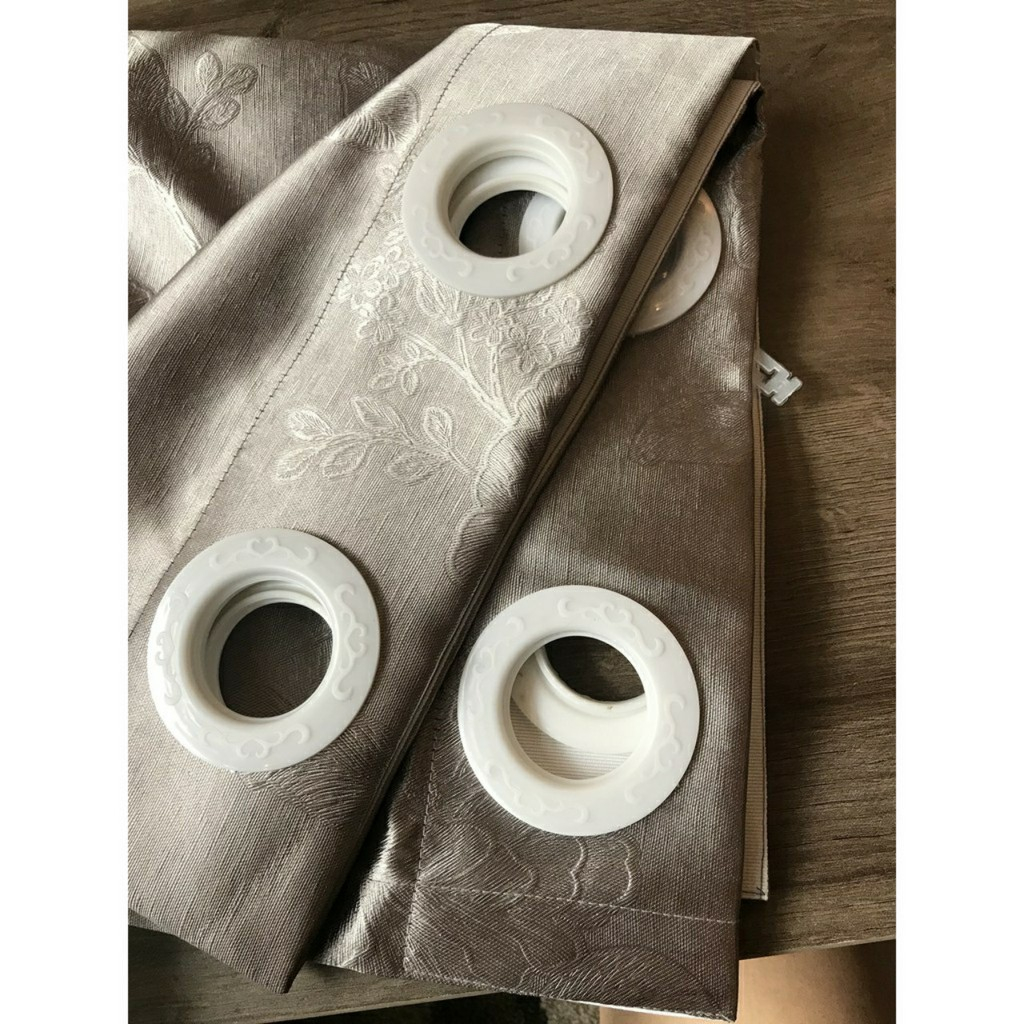 Rèm Vải Dày Đẹp Họa Tiết Hoa Decor Kim Vinh Khoen Lỗ Ngang 1.3m x 1.8m Cao - Ảnh 3