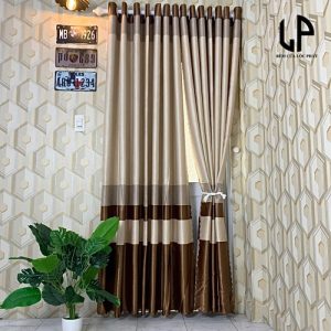 sọc nâu trắng hoa văn caro