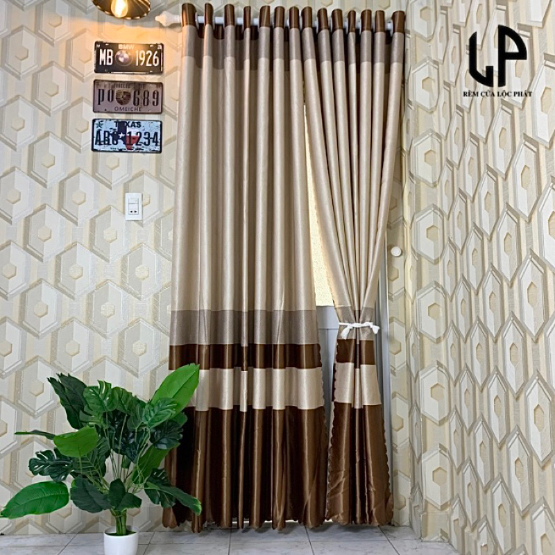 sọc nâu trắng hoa văn caro