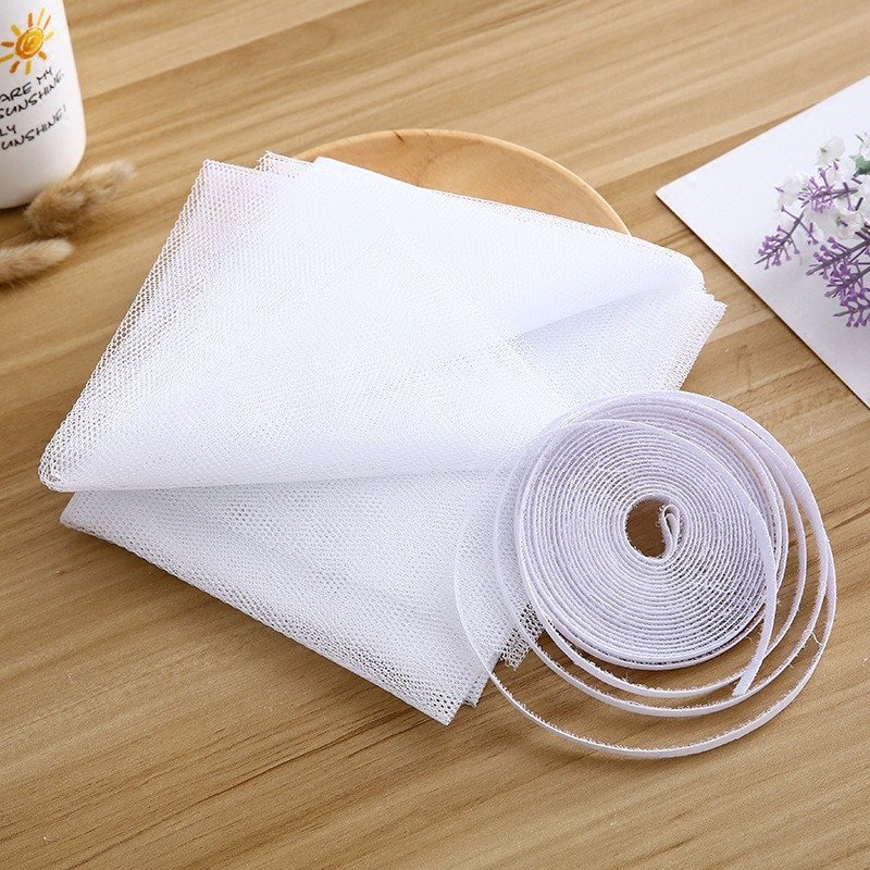 Rèm Lưới Cửa Sổ Ngăn Muỗi Côn Trùng, Tấm Rèm Vải Màn Dán Cửa Sổ Chống Muỗi Thông Minh - Ảnh 4