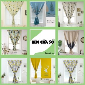 Rèm Cửa Sổ Dán Tường ❤️FREESHIP❤️ dán tường In Họa Tiết Hoạt Hình Dễ Thương nhiều kích thước - Mina_shop