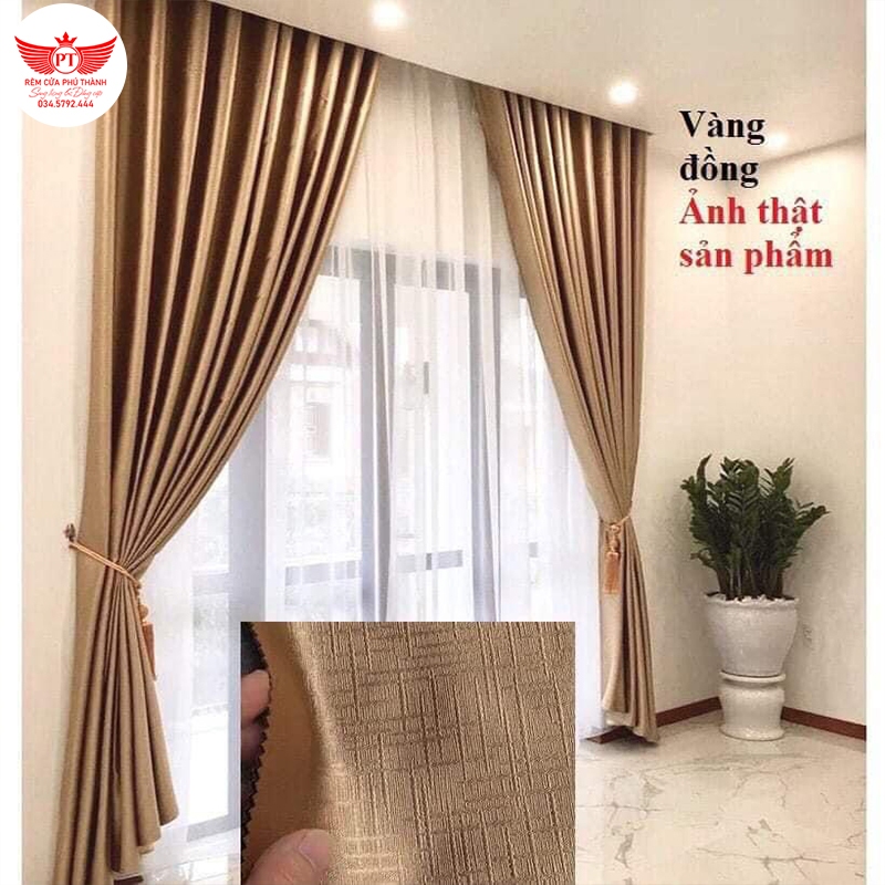 rèm vải kích thước lớn