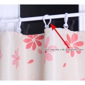 Rèm Vải Khoen Lỗ, Khoen Ri Đô, Rèm Dán MẢU TRẮNG XÁM TRƠN Chống Nắng nhiều kich thước - Ảnh 4