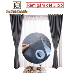 Rèm cửa KB 2401 che nắng cản nhiệt chất liệu gấm