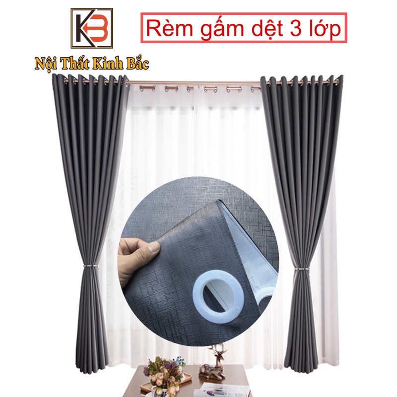 Rèm cửa KB 2401 che nắng cản nhiệt chất liệu gấm