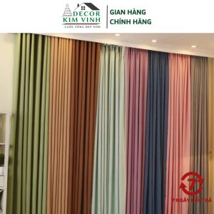 Rèm Vải Nhiều Màu Decor Kim Vinh Khoen Lỗ DCKV94