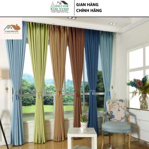 Rèm Vải Nhiều Màu Sắc Decor Kim Vinh Khoen Lỗ DCKV84